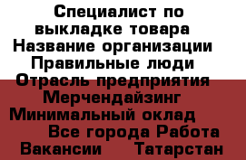 Специалист по выкладке товара › Название организации ­ Правильные люди › Отрасль предприятия ­ Мерчендайзинг › Минимальный оклад ­ 29 000 - Все города Работа » Вакансии   . Татарстан респ.